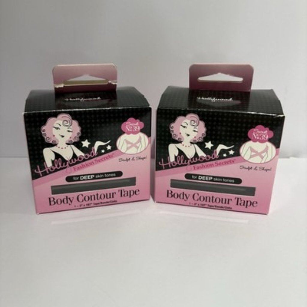 Hollywood Fashion Secrets Body Contour Tape For Deep Skin Tones Lot Of 2